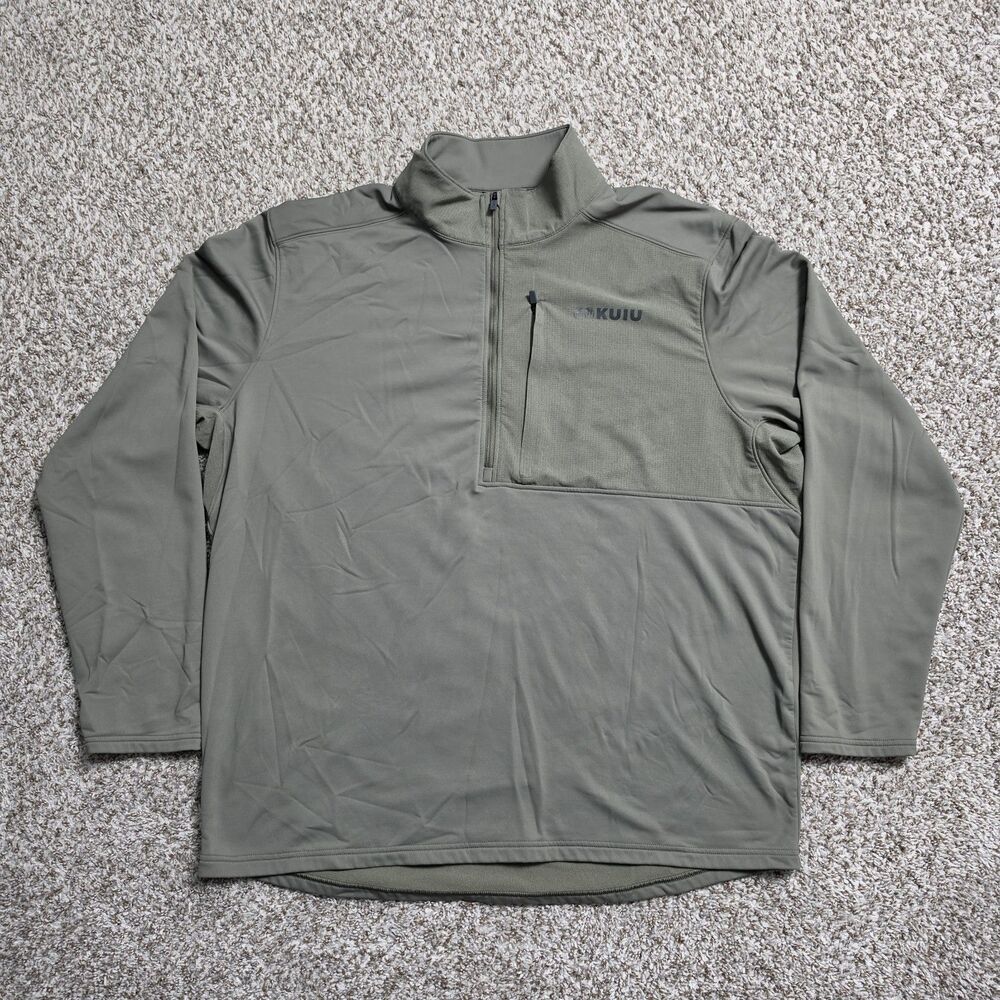 KUIU Bicomp Full Zip Jacket Mens XXL Sage Green Hunting Performance
